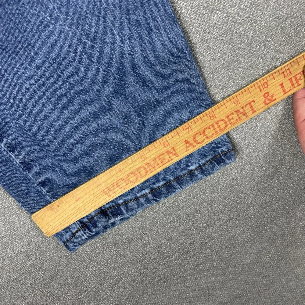 Levis 559 Relaxed Straight Fit Jeans Mens 36x32 Blue Whiskered Faded Denim - Picture 4 of 13